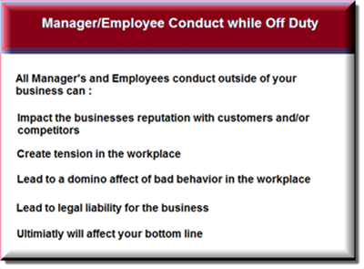 employee conduct agreement form