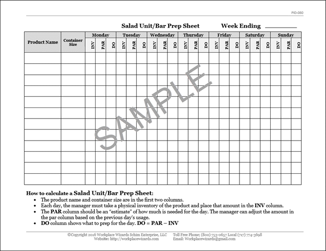 Cutting Board Color Code Chart, Workplace Wizards Restaurant Forms