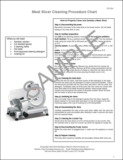meat slicer cleaning procedure