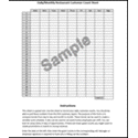 Restaurant Customer Count Sheet