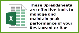 Restaurant Spreadsheet